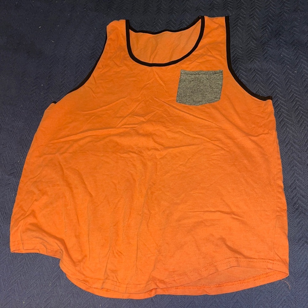 Orange carbon tank top